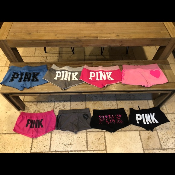 PINK Victoria's Secret Pants - Set of 8 Victoria’s Secret PINK Lounge Shorts